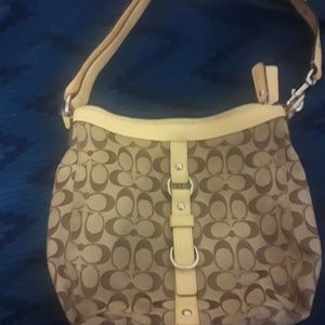 Banana yellow coach purse
